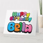 Happy Birthday Bella Karte (Vorderseite)