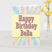 Happy Birthday Bella Karte (Gelbe Blume)