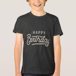 Happy Birthday Bella+Leinwand Youth Tri-mix Tri-Blend Shirt