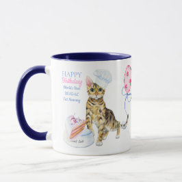 Happy Birthday Bengalisch Cat Mama - Personalisier Tasse