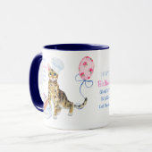 Happy Birthday Bengalisch Cat Mama - Personalisier Tasse (Vorderseite Links)