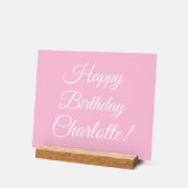 Happy Birthday benutzerdefinierte Skriptname Text  Acrylschild (Winkel)