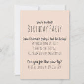 Happy Birthday Bernese Mountain Dog Einladung (Rückseite)