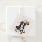 Happy Birthday Bernese Mountain Dog Geschenkanhänger (Beispiel)