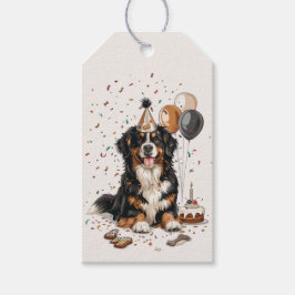 Happy Birthday Bernese Mountain Dog Geschenkanhänger