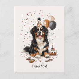 Happy Birthday Bernese Mountain Dog Postkarte