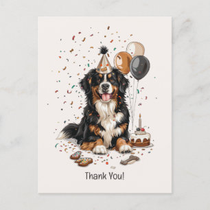 Happy Birthday Bernese Mountain Dog Postkarte