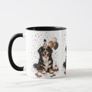 Happy Birthday Bernese Mountain Dog Tasse