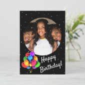 Happy Birthday Best Friend Einladung (Stehend Vorderseite)