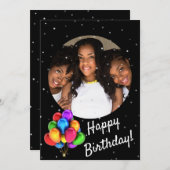 Happy Birthday Best Friend Einladung (Vorne/Hinten)