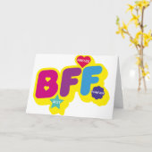 **HAPPY BIRTHDAY BEST FRIEND FOREVER** KARTE (Gelbe Blume)