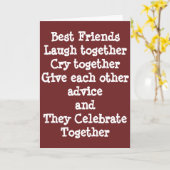 HAPPY BIRTHDAY BEST FRIEND KARTE (Gelbe Blume)