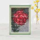 Happy Birthday Best Friend Karte (Gelbe Blume)