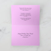 Happy Birthday Best Friend Phalaenopsis Orchid Car Karte (Innenseite)