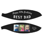 Happy Birthday Best Vater 3 Foto Collage Black Basketball (Panele)