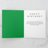 Happy Birthday Best Vater Funny Sheep Sprichwort a Karte (Innenseite)