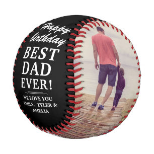 Happy Birthday Best Vater je Foto Collage Baseball