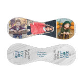 Happy Birthday Best Vater Wood 3 Foto Collage Baseball (Paneele)