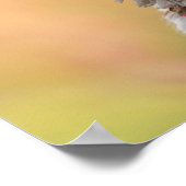 Happy Birthday Bestie Niedlich Boho Cat Poster (Ecke)