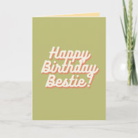 Happy Birthday Bestie | Salbei