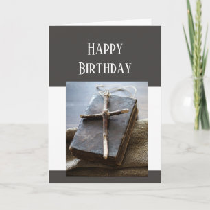 Happy Birthday Bibel Cross Love Respekt Card Karte