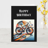 Happy Birthday Bike Inspiration Karte (Gelbe Blume)