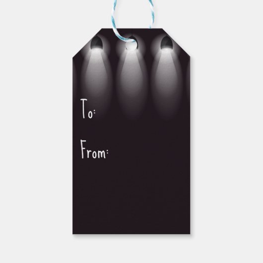 Happy Birthday Billboard Geschenkanhänger (Rückseite)