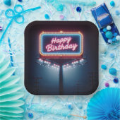 Happy Birthday Billboard Pappteller (Party)