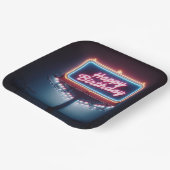 Happy Birthday Billboard Pappteller (Gewinkelt)