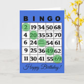 Happy Birthday BINGO Card Karte (Gelbe Blume)