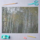 Happy Birthday Birch Bark Tissue Paper Seidenpapier (Basteln)