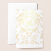 Happy Birthday Bird Design Folienkarte (Rückseite mit Umschlag)