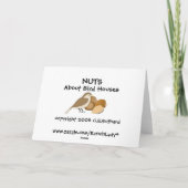 Happy Birthday Bird House CARD Karte (Rückseite)