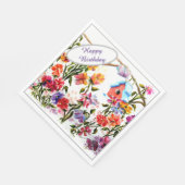 Happy Birthday Bird House Serviette (Ecke)