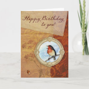 Happy Birthday Bird Karte