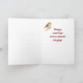 Happy Birthday Bird Lover Watcher Vogelbeobachtung Karte (Innenseite)