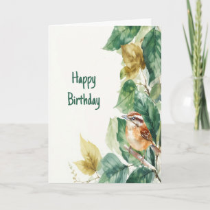 Happy Birthday Bird Lover Watcher Vogelbeobachtung Karte