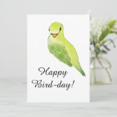 Happy Birthday Bird Pub Karte (Stehend Vorderseite)