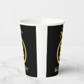 Happy Birthday Bitcoin Gold Paper Cups Pappbecher (Links)