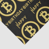 Happy Birthday Bitcoin Gold Tissue Paper Seidenpapier (Detail)