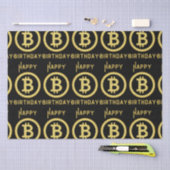 Happy Birthday Bitcoin Gold Tissue Paper Seidenpapier (Handwerk)