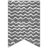 Happy Birthday Black and White Wimpelkette (Erste Fahne)