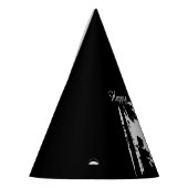 Happy Birthday Black on White Red Riding Hood Wolf Partyhütchen (Links)