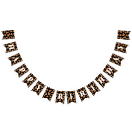 Happy Birthday Black Pizza Party Bunting Banner