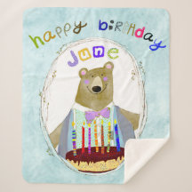 Happy Birthday Blanket-Medium-Größe