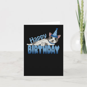 Happy Birthday - Blau Karte