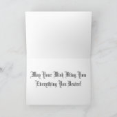 Happy Birthday Bling Pink Grußkarte Karte (Innenseite)