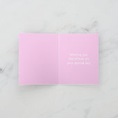 Happy Birthday Blonde Girl mit Geschenk Geburtstag Karte (Innenseite)