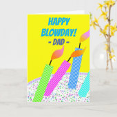 Happy Birthday Blowday Hall of Flame für Vater Karte (Gelbe Blume)