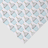 Happy Birthday Blue Cupcake Sprinkles Zuckerguss Seidenpapier (Ausschnitt)